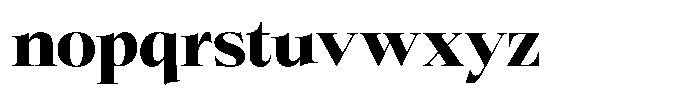 Bigdora Black Semi Expanded Font LOWERCASE