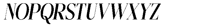 Bigdora Bold Condensed Italic Font UPPERCASE