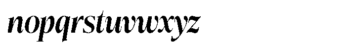 Bigdora Bold Condensed Italic Font LOWERCASE