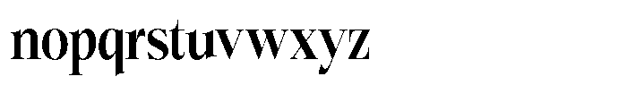Bigdora Bold Condensed Font LOWERCASE