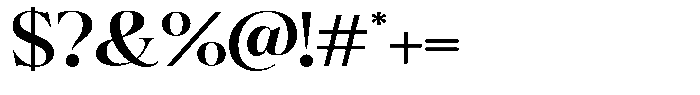 Bigdora Bold Expanded Font OTHER CHARS