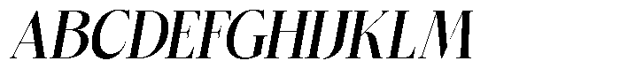 Bigdora Bold Semi Condensed Italic Font UPPERCASE