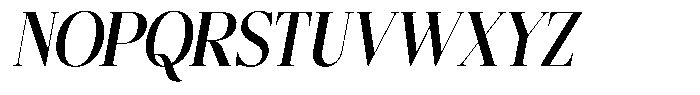 Bigdora Bold Semi Condensed Italic Font UPPERCASE