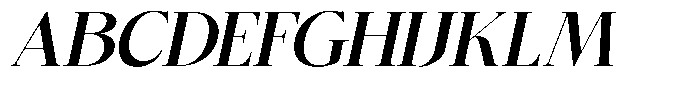 Bigdora Bold Semi Expanded Italic Font UPPERCASE