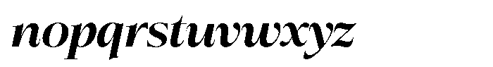 Bigdora Bold Semi Expanded Italic Font LOWERCASE