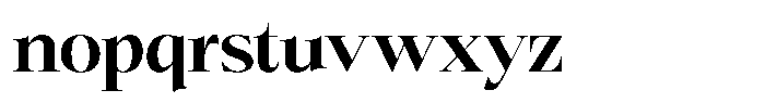 Bigdora Bold Semi Expanded Font LOWERCASE