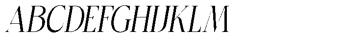 Bigdora Condensed Italic Font UPPERCASE