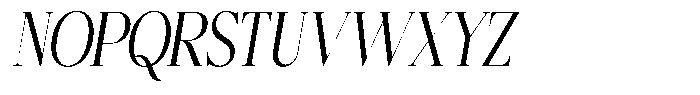 Bigdora Condensed Italic Font UPPERCASE