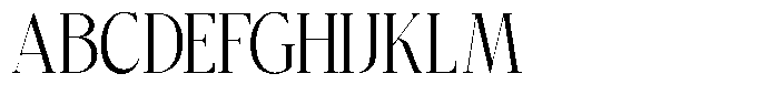 Bigdora Condensed Font UPPERCASE