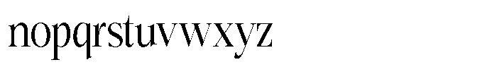 Bigdora Condensed Font LOWERCASE