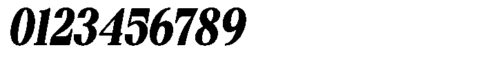 Bigdora Contrast Black Condensed Italic Font OTHER CHARS
