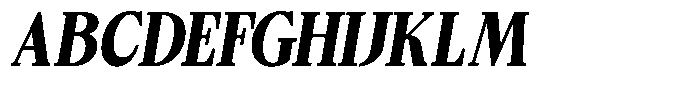 Bigdora Contrast Black Condensed Italic Font UPPERCASE