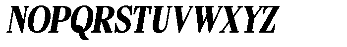 Bigdora Contrast Black Condensed Italic Font UPPERCASE