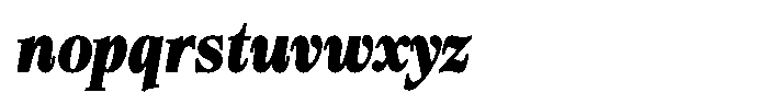 Bigdora Contrast Black Condensed Italic Font LOWERCASE