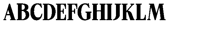 Bigdora Contrast Black Condensed Font UPPERCASE