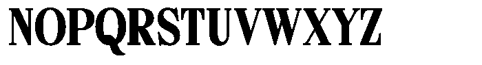 Bigdora Contrast Black Condensed Font UPPERCASE