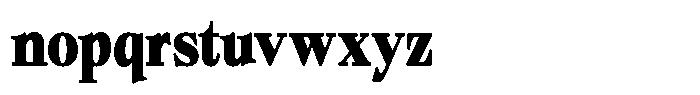 Bigdora Contrast Black Condensed Font LOWERCASE