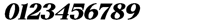 Bigdora Contrast Black Expanded Italic Font OTHER CHARS