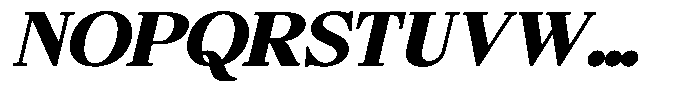Bigdora Contrast Black Expanded Italic Font UPPERCASE