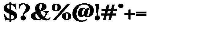 Bigdora Contrast Black Expanded Font OTHER CHARS