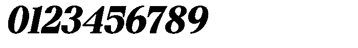 Bigdora Contrast Black Italic Font OTHER CHARS