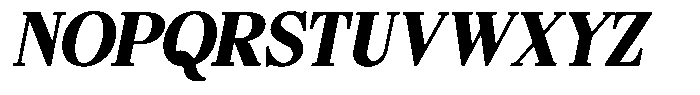 Bigdora Contrast Black Italic Font UPPERCASE