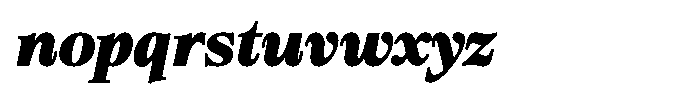 Bigdora Contrast Black Italic Font LOWERCASE