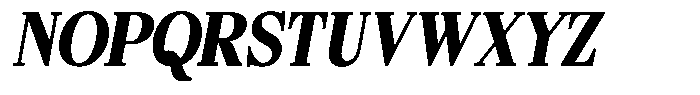 Bigdora Contrast Black Semi Condensed Italic Font UPPERCASE