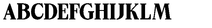Bigdora Contrast Black Semi Condensed Font UPPERCASE