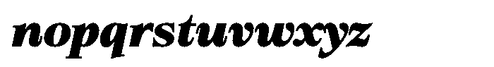 Bigdora Contrast Black Semi Expanded Italic Font LOWERCASE