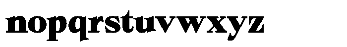 Bigdora Contrast Black Semi Expanded Font LOWERCASE