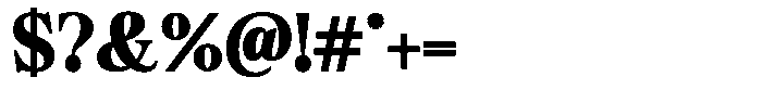 Bigdora Contrast Black Font OTHER CHARS