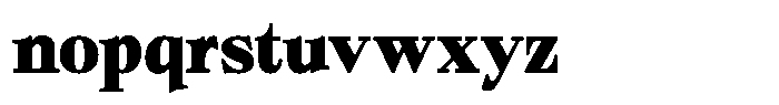 Bigdora Contrast Black Font LOWERCASE