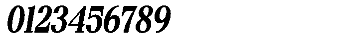Bigdora Contrast Bold Condensed Italic Font OTHER CHARS