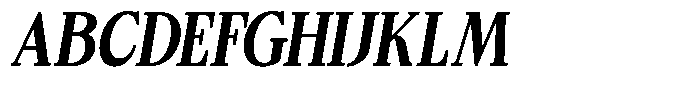 Bigdora Contrast Bold Condensed Italic Font UPPERCASE