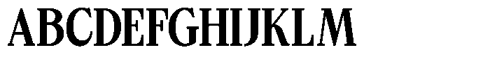 Bigdora Contrast Bold Condensed Font UPPERCASE