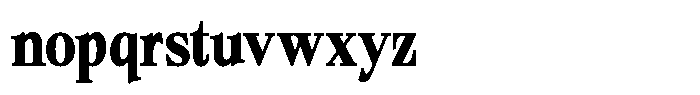Bigdora Contrast Bold Condensed Font LOWERCASE
