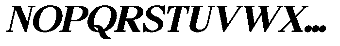 Bigdora Contrast Bold Expanded Italic Font UPPERCASE