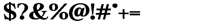 Bigdora Contrast Bold Expanded Font OTHER CHARS