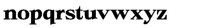 Bigdora Contrast Bold Expanded Font LOWERCASE