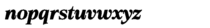 Bigdora Contrast Bold Italic Font LOWERCASE