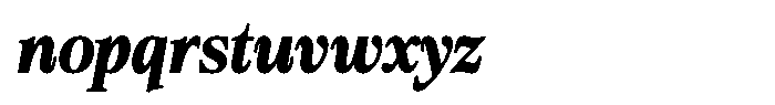 Bigdora Contrast Bold Semi Condensed Italic Font LOWERCASE