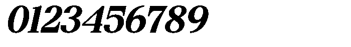 Bigdora Contrast Bold Semi Expanded Italic Font OTHER CHARS