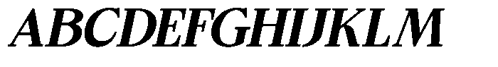 Bigdora Contrast Bold Semi Expanded Italic Font UPPERCASE