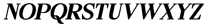 Bigdora Contrast Bold Semi Expanded Italic Font UPPERCASE