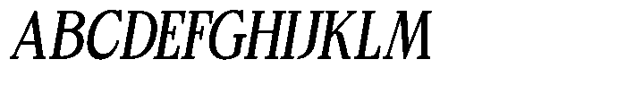 Bigdora Contrast Condensed Italic Font UPPERCASE