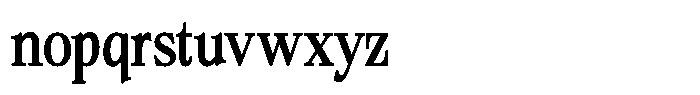 Bigdora Contrast Condensed Font LOWERCASE