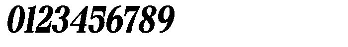 Bigdora Contrast Extra Bold Condensed Italic Font OTHER CHARS