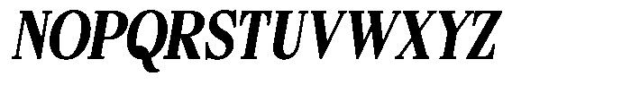 Bigdora Contrast Extra Bold Condensed Italic Font UPPERCASE