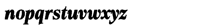 Bigdora Contrast Extra Bold Condensed Italic Font LOWERCASE